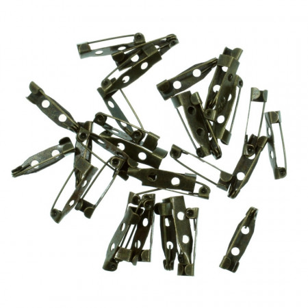 Baza brosa bronz 2 gauri 20mm 12g (32buc)