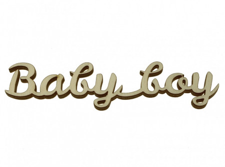 Cuvant placaj -Baby boy- 1,6x11cm