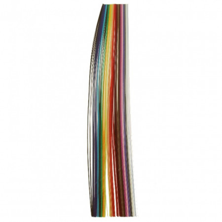 Fasii quilling multicolor 3x250mm 120g/mp 180buc
