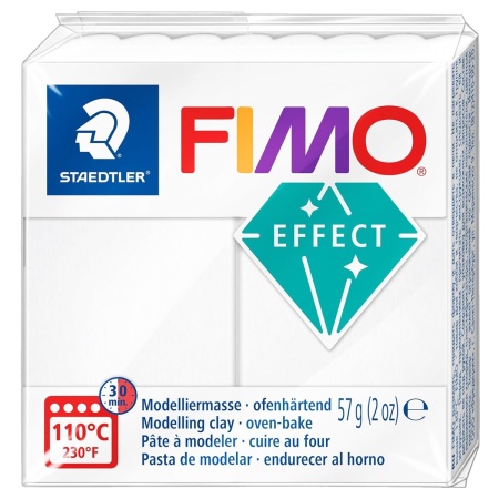Fimo effect translucid 57g Staedtler alb 8010-014