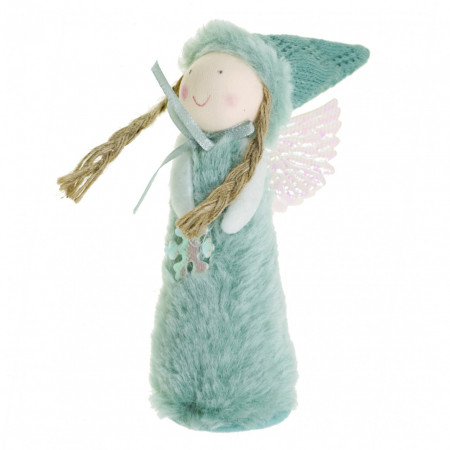Inger fetita textil verde 18cm