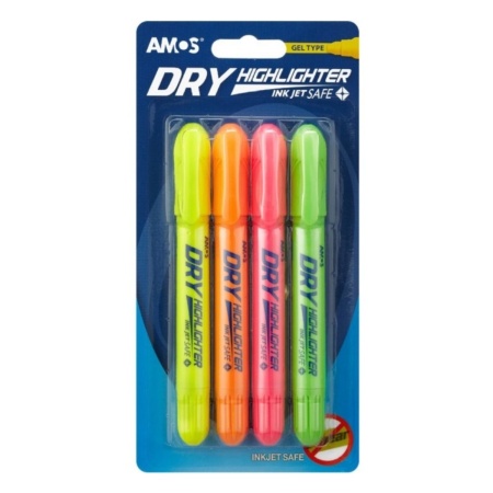 Marker evidentiator fluorescent varf cerat multicolor 4/set T1044
