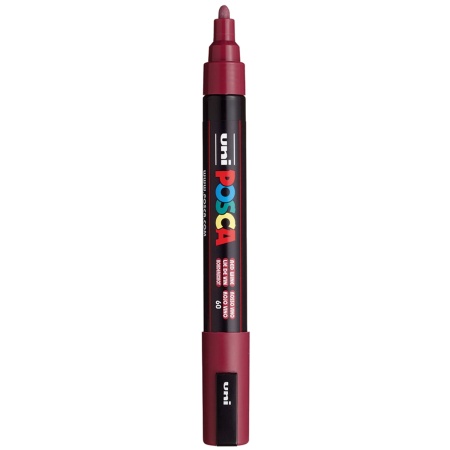 Marker vopsea pe baza de apa varf 1,8-2,5mm Uni Posca pc-5m m637 grena