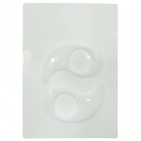 Matrita plastic suport lumanare yin-yang 2 buc 10x5,5cm 275
