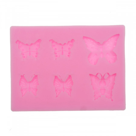 Matrita silicon 6 fluturi 7,6x5,6x0,7cm 825239