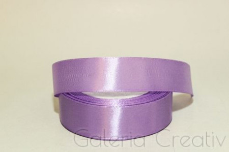 Panglica satinata lila inchis 25mm x 21m/rola