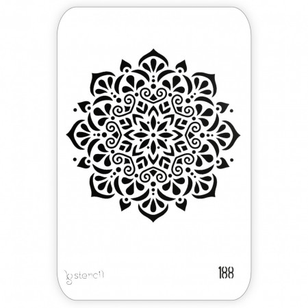Sablon plastic mandala 20,7x29,7cm 440188