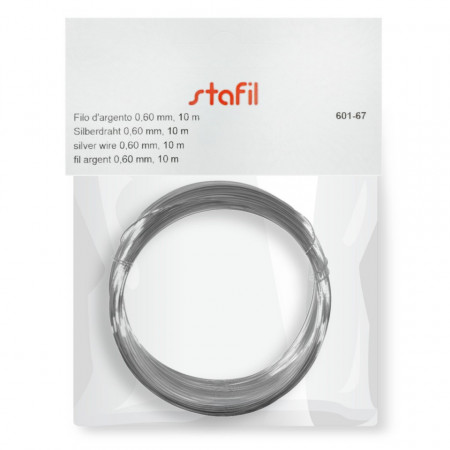 Sarma cupru argintat colac 0,6mm x 10m Stafil 601-67