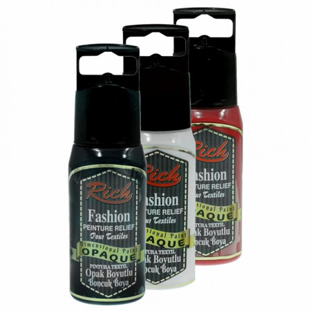 Vopsea textile efect 3D 60ml Rich BBOP-060
