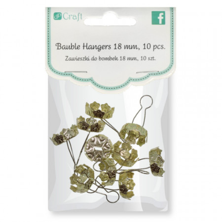 Agatatoare glob aurie cu capac 1,8cm 10/set DP Craft DPZS-001