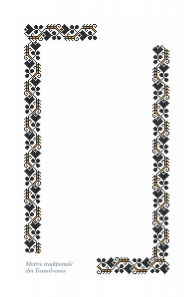 Cartonas martisor model-71 motive traditionale din Transilvania 9x5,4cm 50/set
