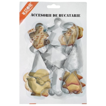 Decupator metalic modele Craciun 3,5-8cm 9/set