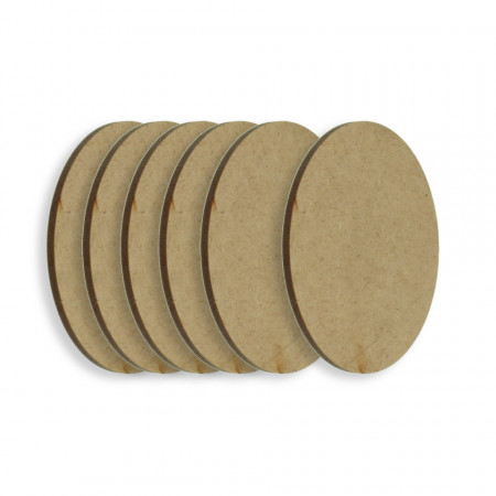 Disc mdf 8x0,3cm 6/set