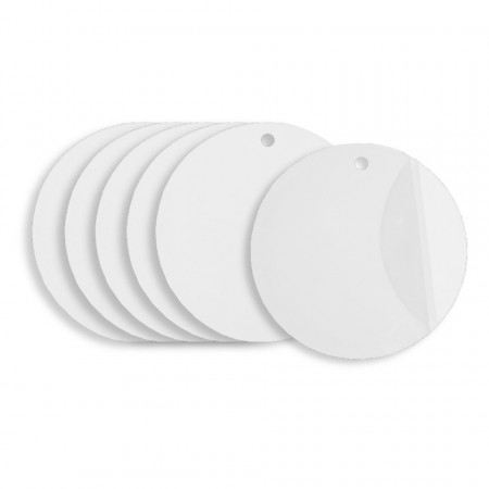 Disc plexiglas transparent cu gaura 4cm 6/set