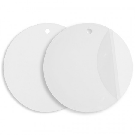 Disc plexiglas transparent cu gaura 8cm 2/set