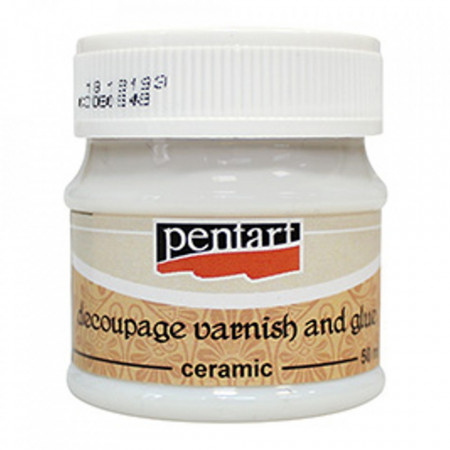 Lac adeziv decupaj ceramica 50ml Pentart 0649
