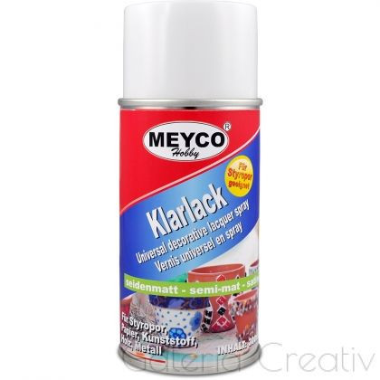 Lac spray transparent semi-mat 300ml Meyco 65774