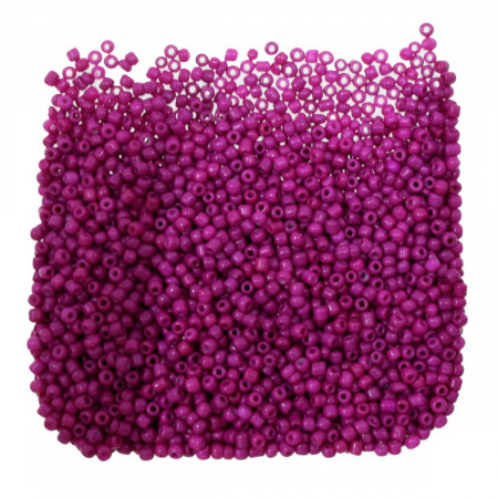 Margele nisip rotunde fucsia inchis lucios 2mm 60g