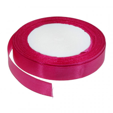 Panglica satinata fucsia 15mm x 21m/rola