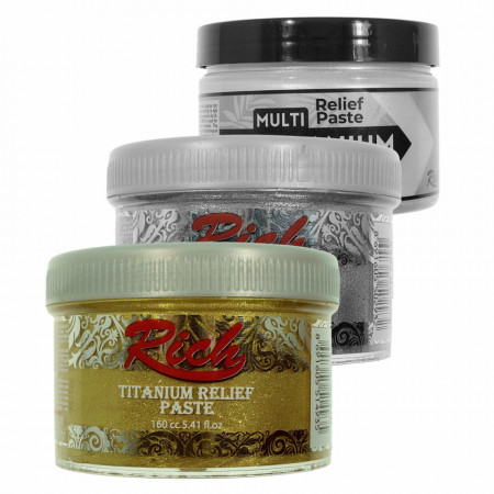 Pasta de relief multidecor titanium Rich TRP