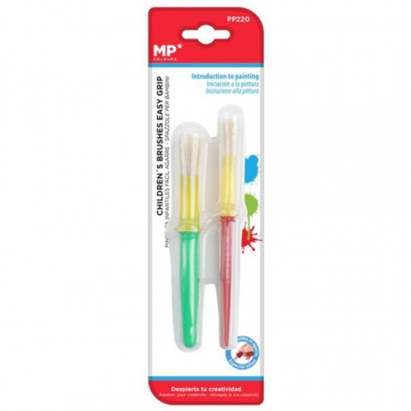Pensula sinetica cu varf rotund pentru copii 2/set MP Colours PP220