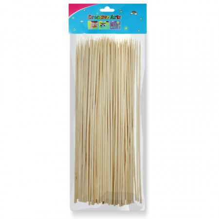 Bete lemn natur varf ascutit 17cm 100/set Colorarte a633