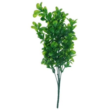 Creanga buxus plastic verde 5 ramificatii 33cm