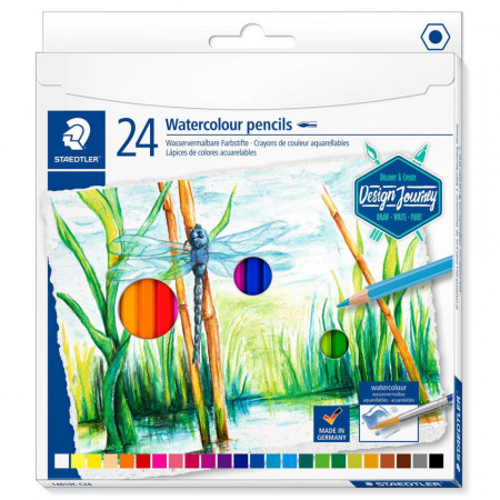 Creion color acuarelabil 24/set Staedtler 14610C C24