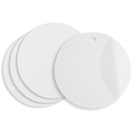 Disc plexiglas transparent cu gaura 6cm 4/set
