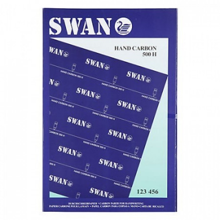 Hartie indigo albastra 21x33cm 100 file/set Swan I28