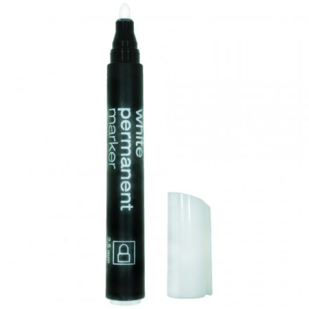 Marker permanent alb gros varf 2,5mm Koh-I-Noor K3315
