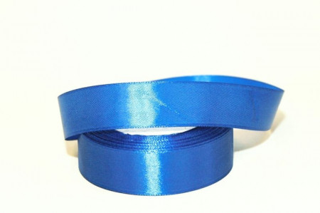 Panglica satinata albastra 25mm x 21m/rola