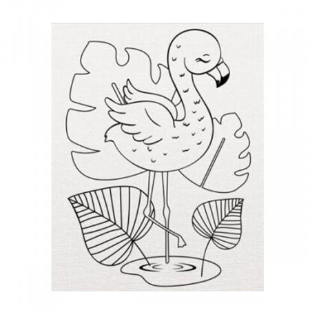Panza predesenata - Flamingo 20x25cm MP PP103-41
