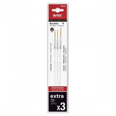 Pensula sintetica varf liner coada scurta 3/set Artix 2/0-3/0-0 PP249