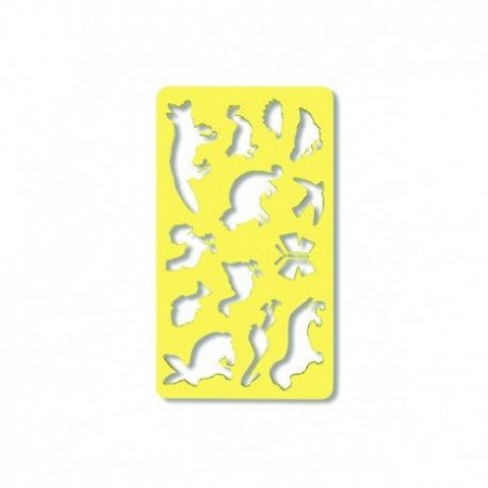 Sablon plastic animale diverse 12x21cm Koh-I-Noor K749 056