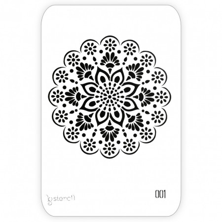 Sablon plastic mandala 20,7x29,7cm 440001