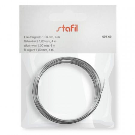 Sarma cupru argintat colac 1mm x 4m Stafil 601-69