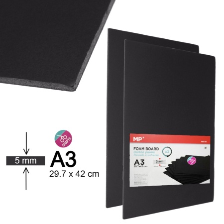 Spuma neagra A3 x 5mm 2/set MP PN734