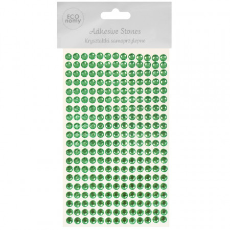 Stras adeziv fatetat verde deschis 6mm 260/set DP Craft GRKR-056