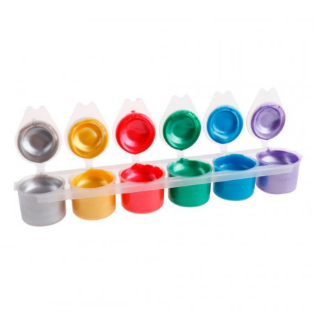 Tempera 6 culori metalizate x 15ml/set MP Colours PP162-03