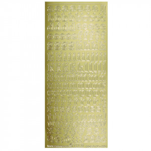Abtibild auriu alfabet 10x23cm Meyco 25612