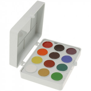 Acuarele Colibri 12 culori/set Fondul Plastic
