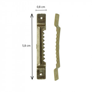 Agatatoare tablou crocodil aurie 5,8x0,8cm 5/set X16 - Img 2