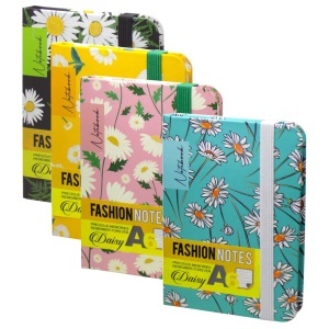 Agenda dictando A6 culori diverse cu margarete 96 file Daisy 24820