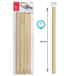 Bete lemn natur 30cm MP PM028 - Img 6