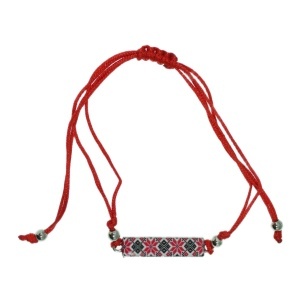 Bratara martisor fir sintetic link metalic model traditional - Img 2