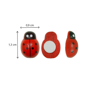 Buburuza lemn cu adeziv 1,3x0,9cm 50/set - Img 2