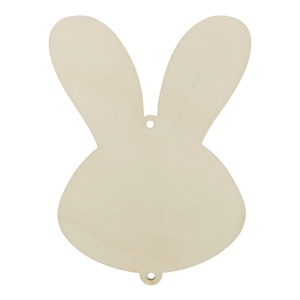 Cap iepure placaj 11,5x8,5cm
