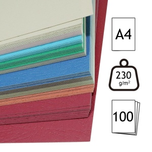Carton imitatie piele 10 culori A4 230g 100/set - Img 2