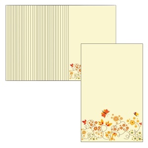 Cartonas martisor model-22 flori/fluturi 9x5,4cm 50/set